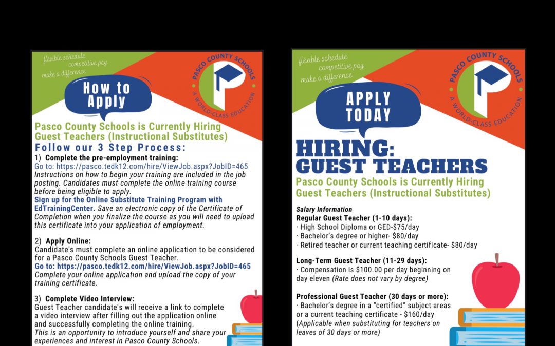 Guest Teachers Wanted!